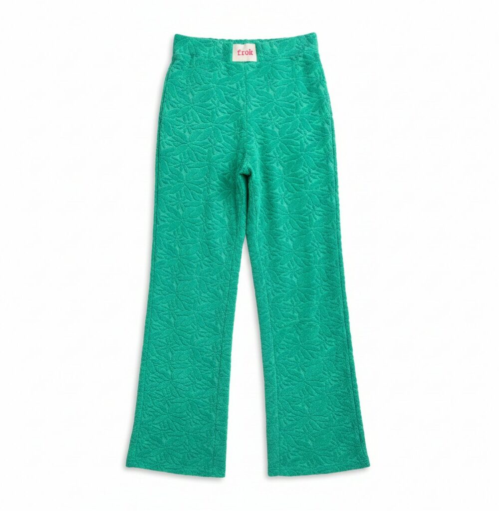 PANTALON JACQUARD FLOWERS