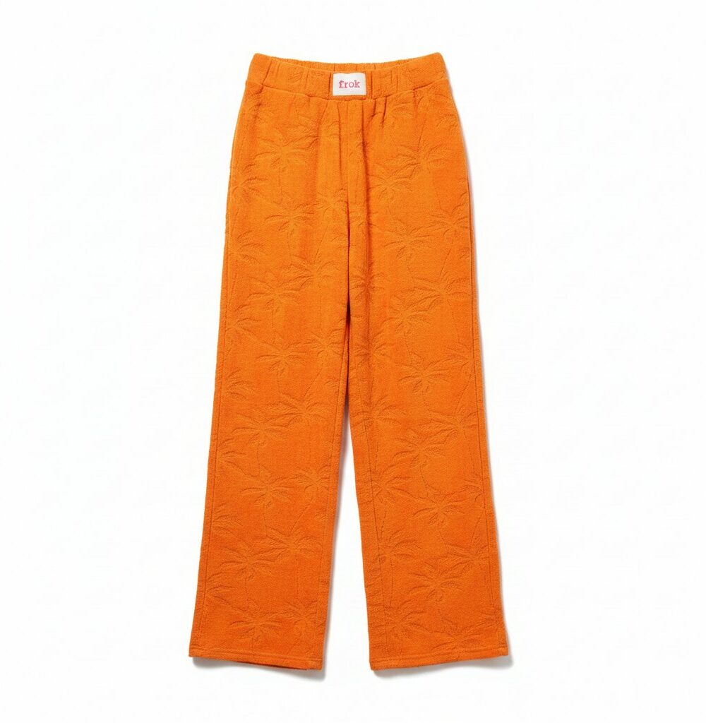 PANTALON JACQUARD PALMIER